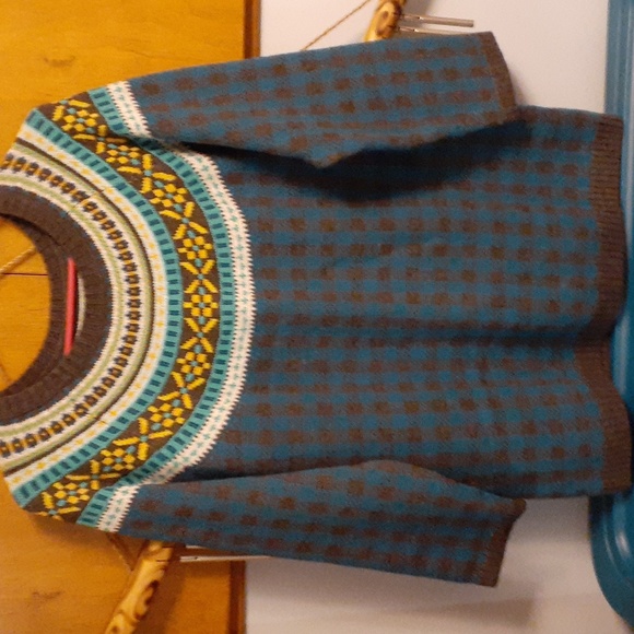 Talbots Sweaters - Brand new! Talbots green and gray sweater Scandinavian design size large